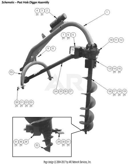 post hole digger replacement parts